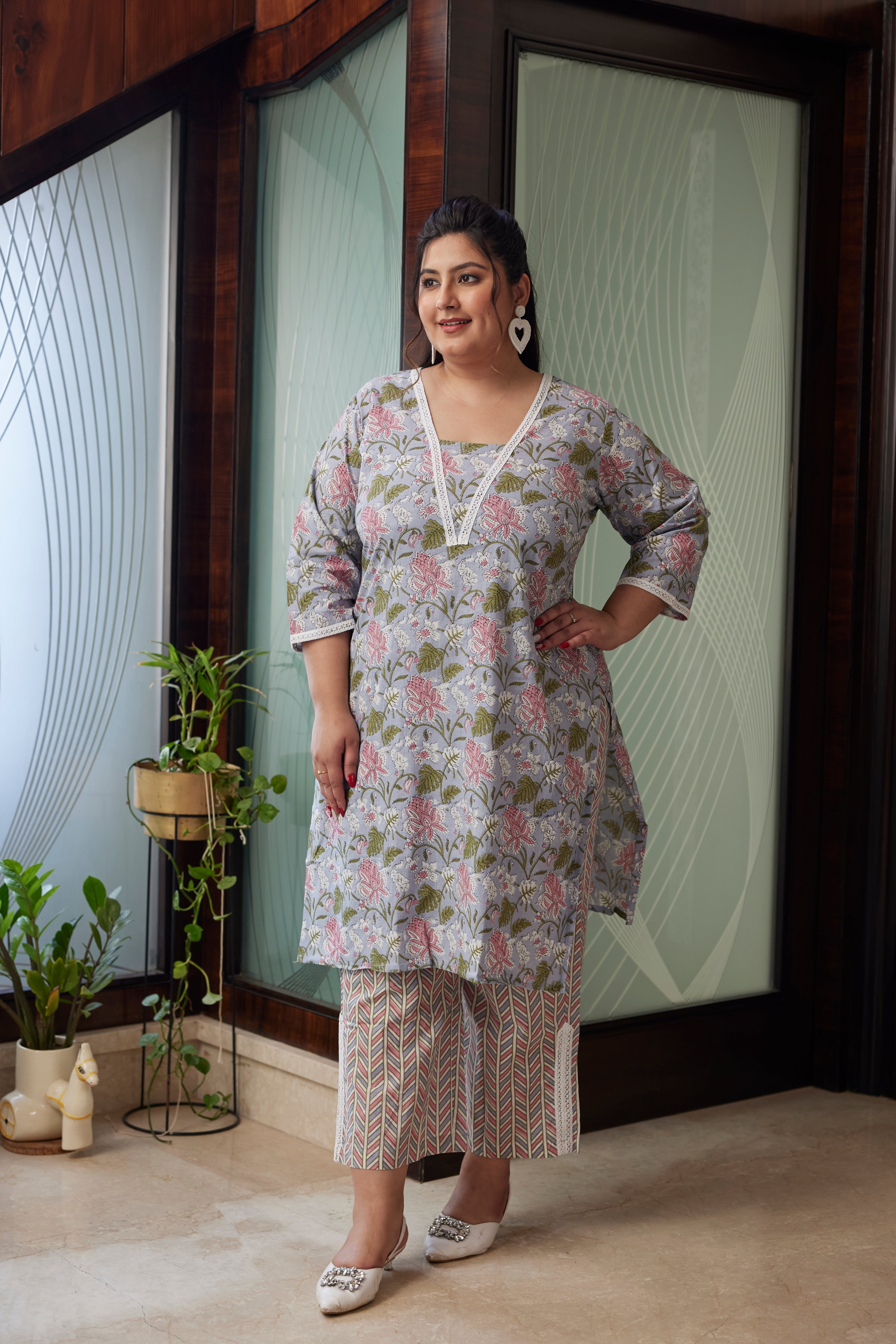 Women's Tropical Blue Co-Ord Set - Nangalia Ruchira