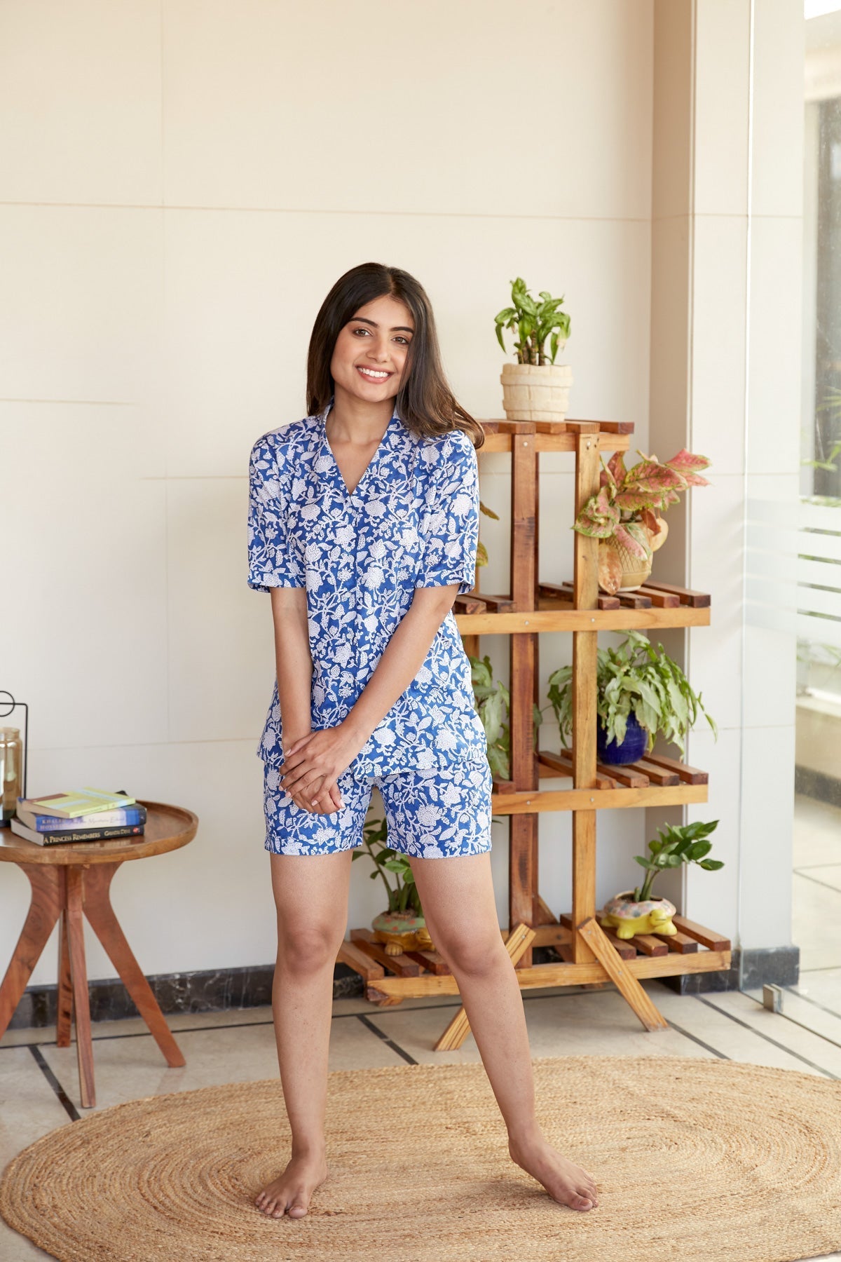 Women's Shorts Night Shirt Dress - Nangalia Ruchira