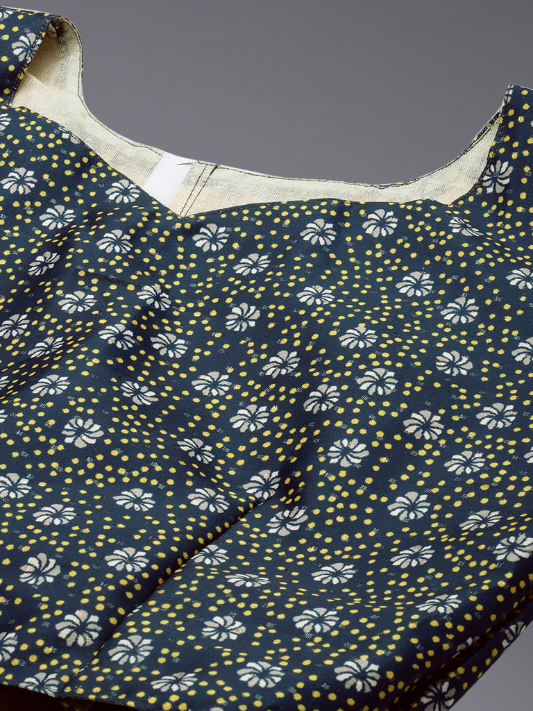 Women's Ethnic Motifs Digital Print Shiney Satin Croptop Lehenga Choli With Unstitched Blouse