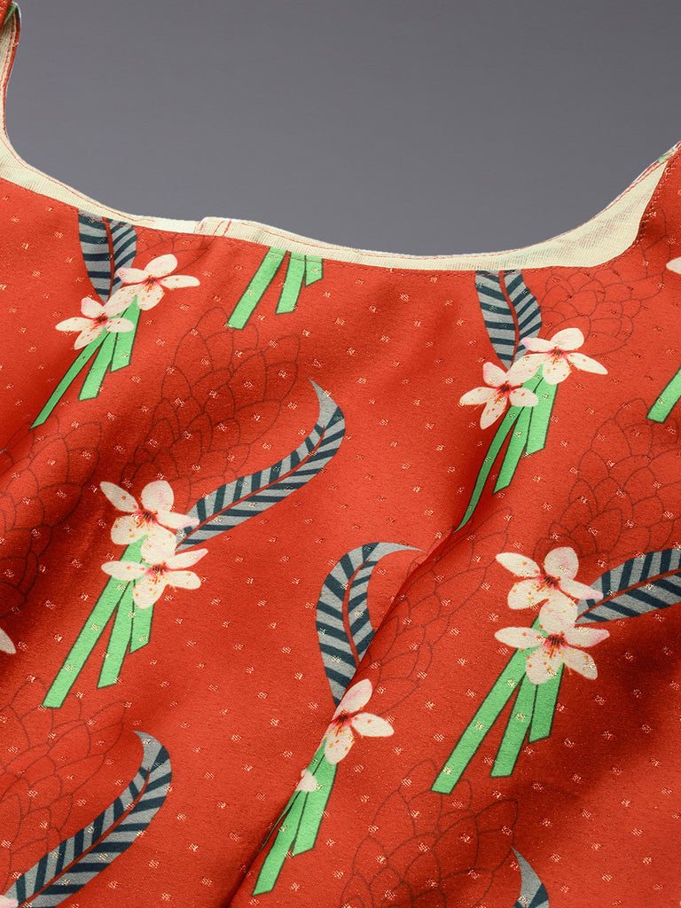 Women's Ethnic Motifs Digital Print Shiney Satin Croptop Lehenga Choli With Unstitched Blouse