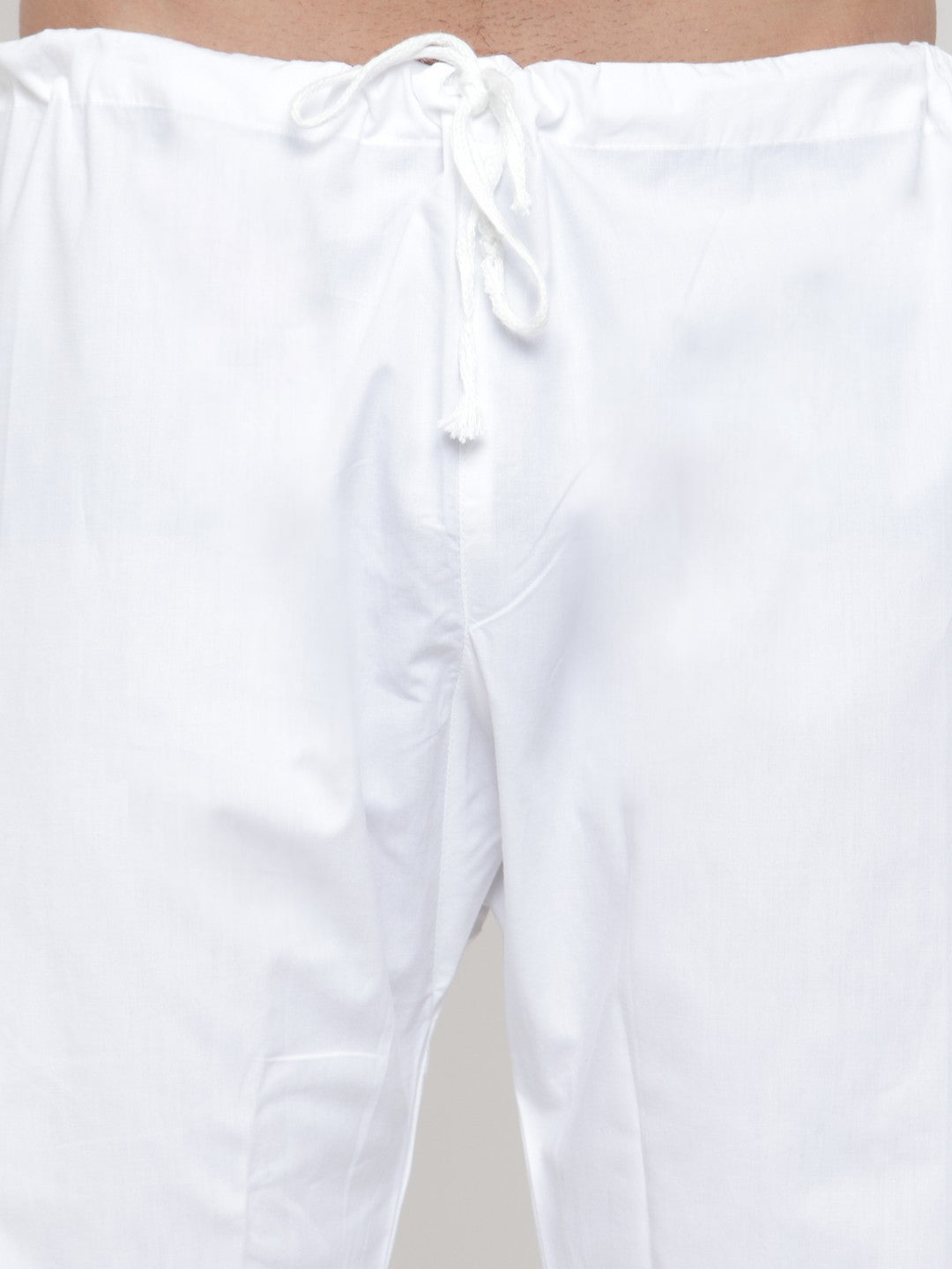 Men's Solid Dobby Kurta Pyjama Set ( Jokp 555 White )