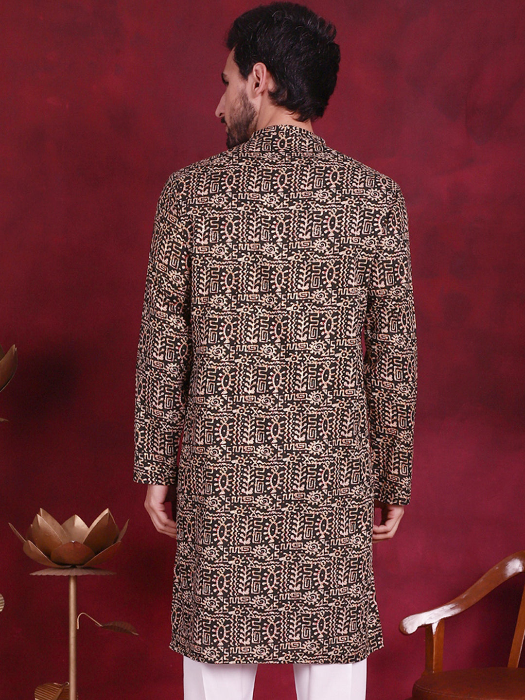 Men's Digital Printed Kurtas. - Taantav