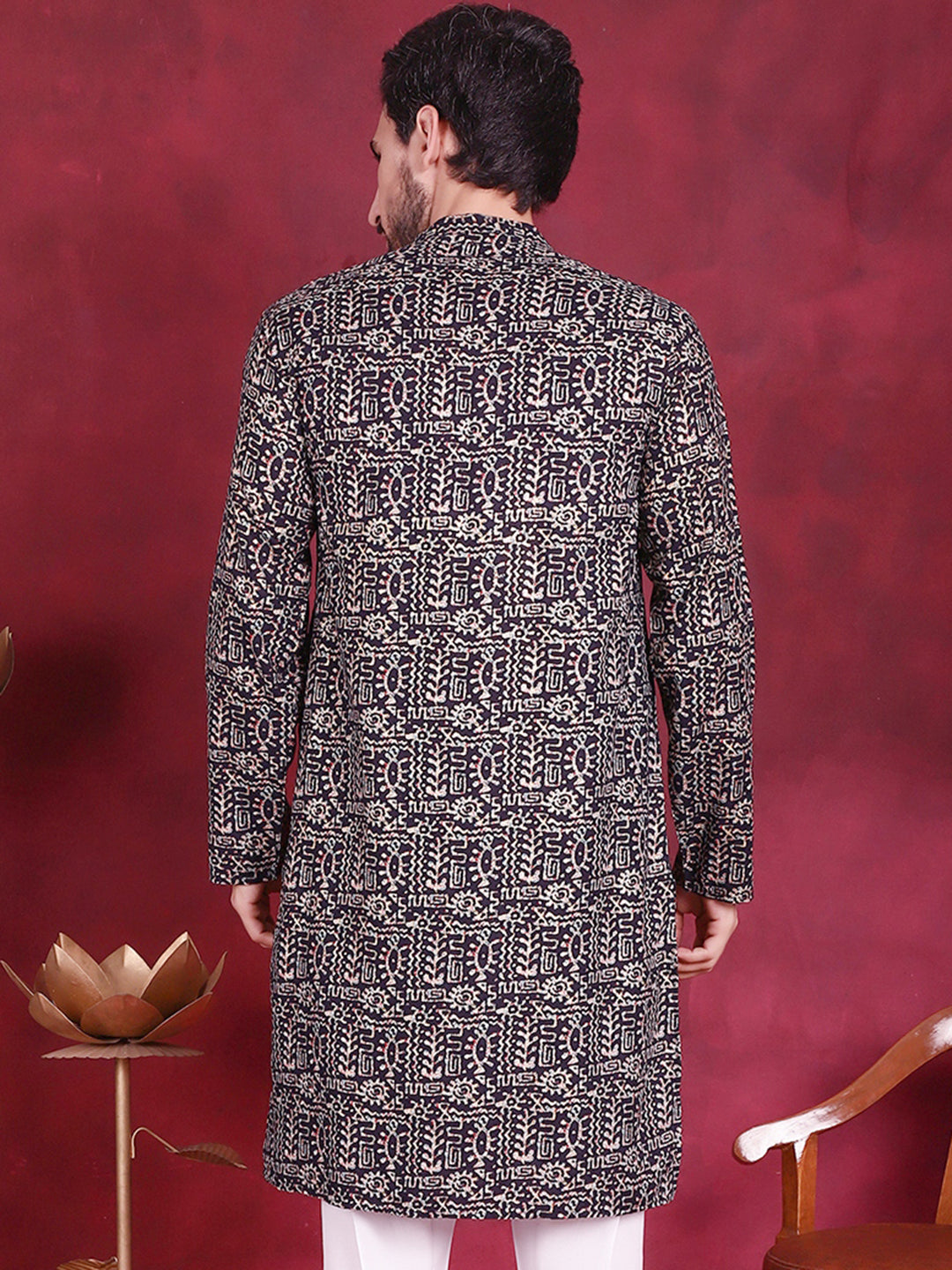 Men's Digital Printed Kurtas. - Taantav