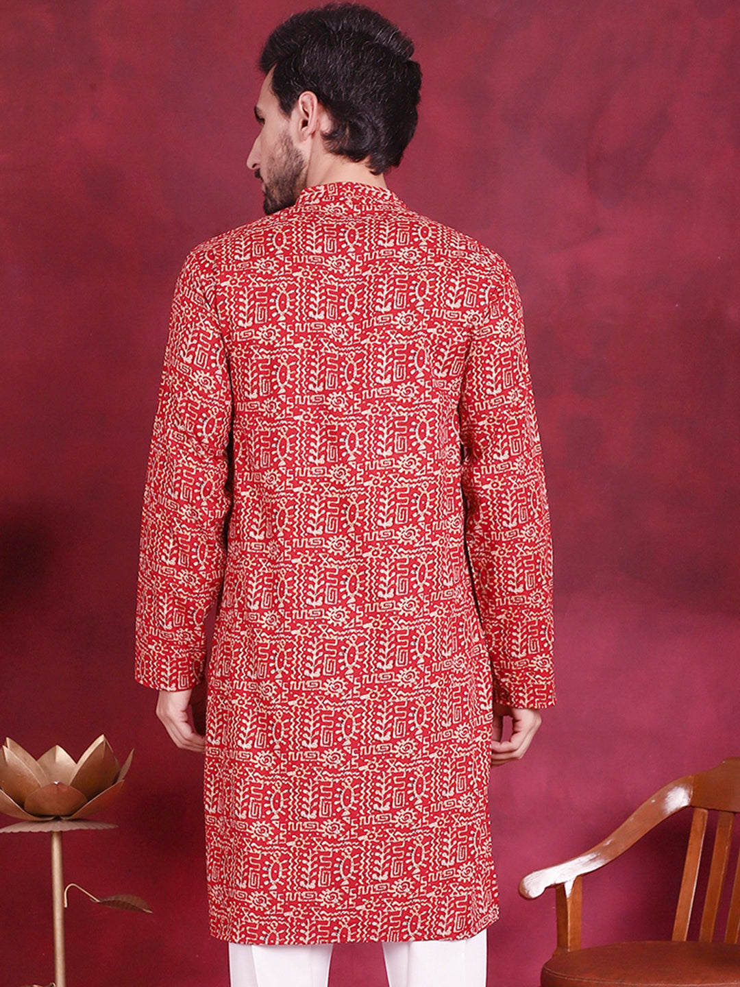 Men's Digital Printed Kurtas. - Taantav