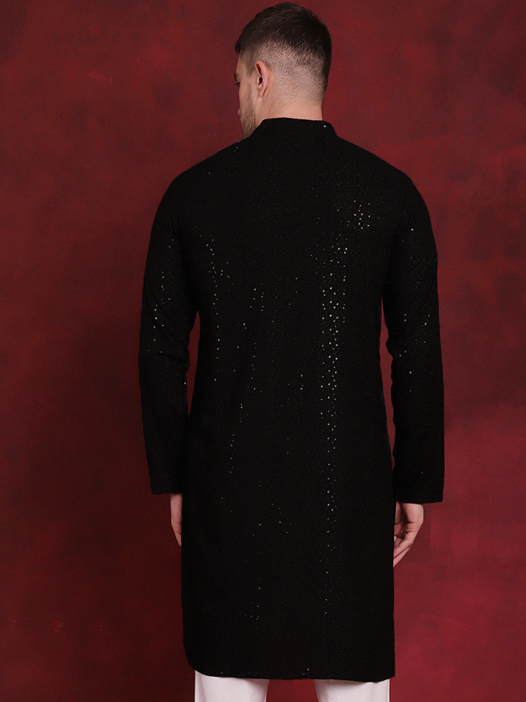 Men's Sequins Chikankari Kurtas - Taantav