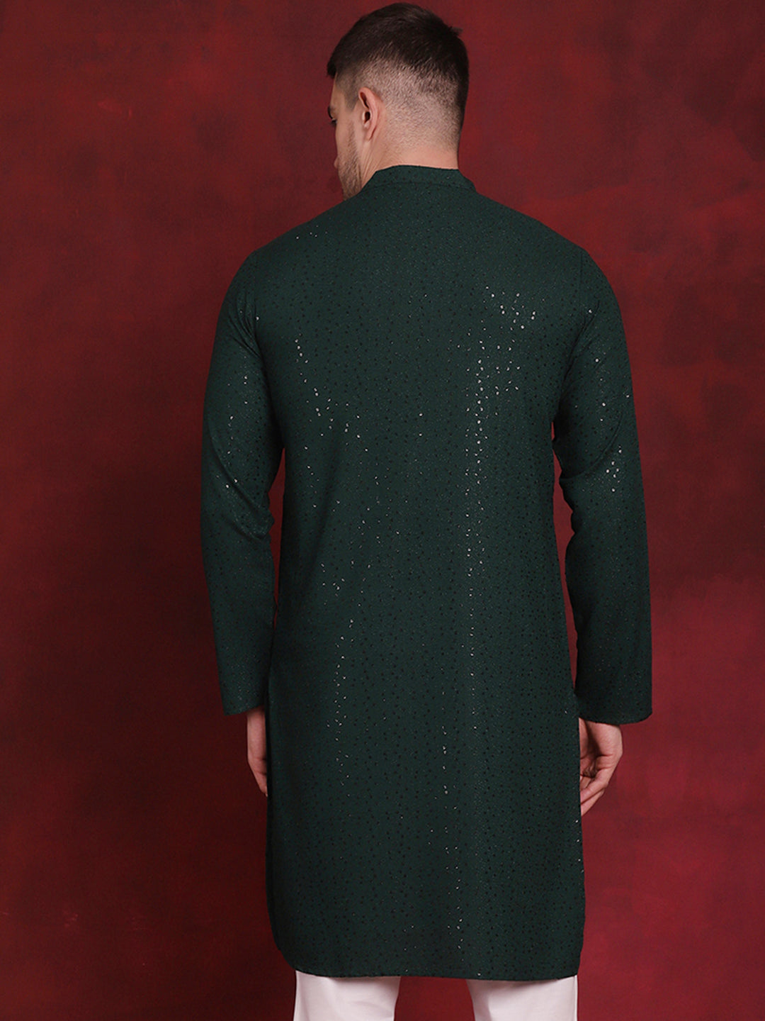 Men's Sequins Chikankari Kurtas - Taantav