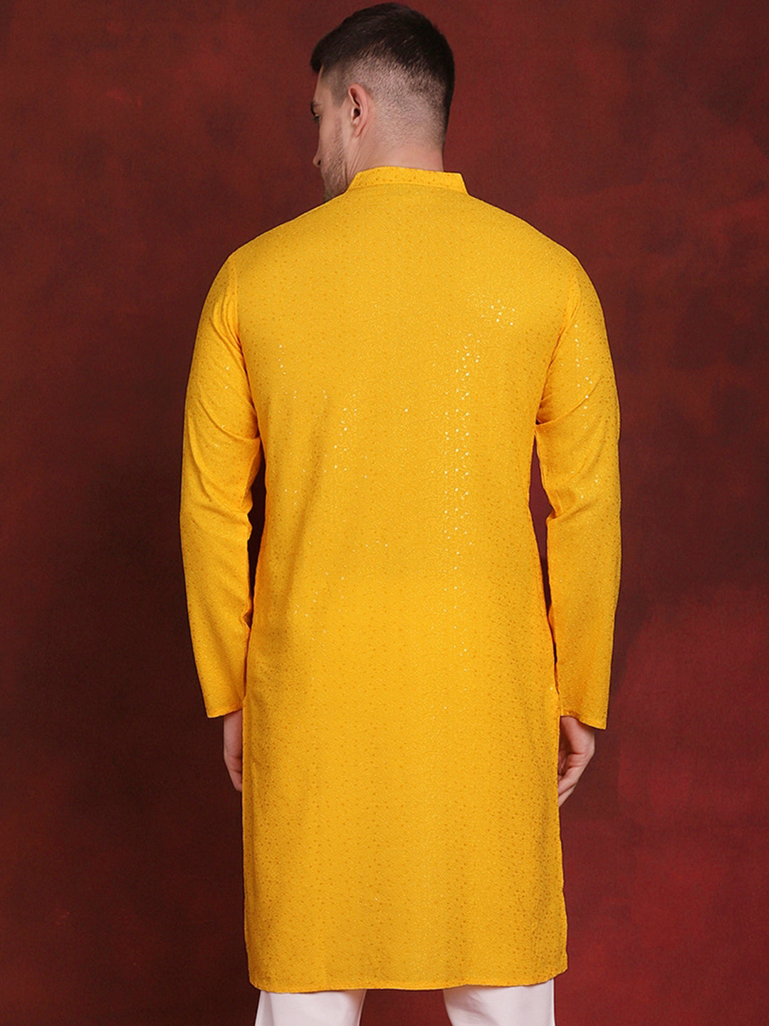 Men's Sequins Chikankari Kurtas - Taantav