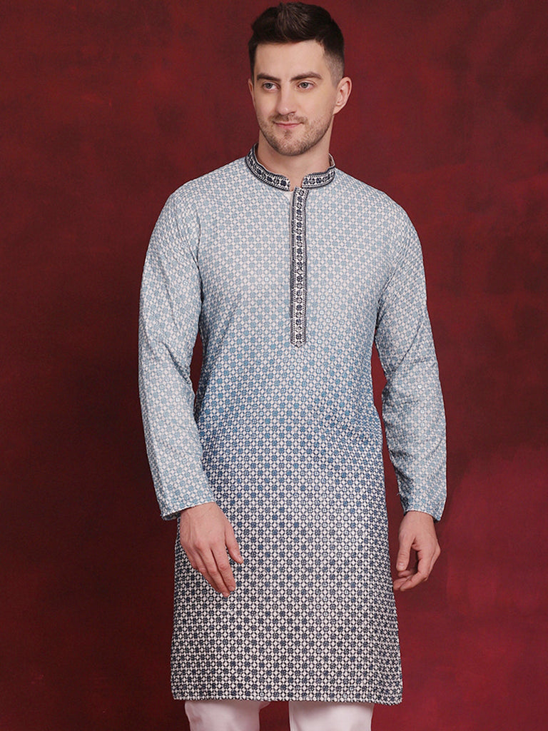 Men's Sequins Embroidered Kurtas
