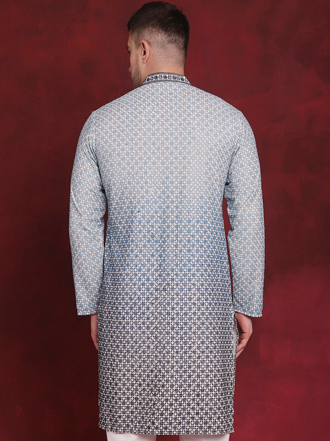 Men's Sequins Embroidered Kurtas - Taantav