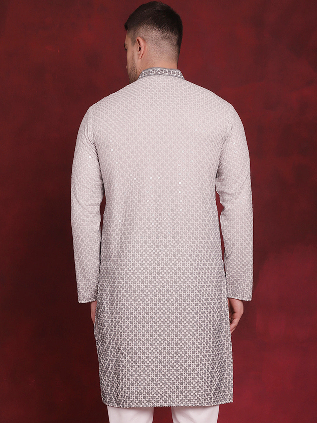 Men's Sequins Embroidered Kurtas - Taantav