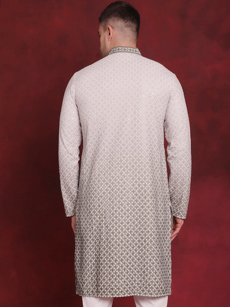 Men's Sequins Embroidered Kurtas