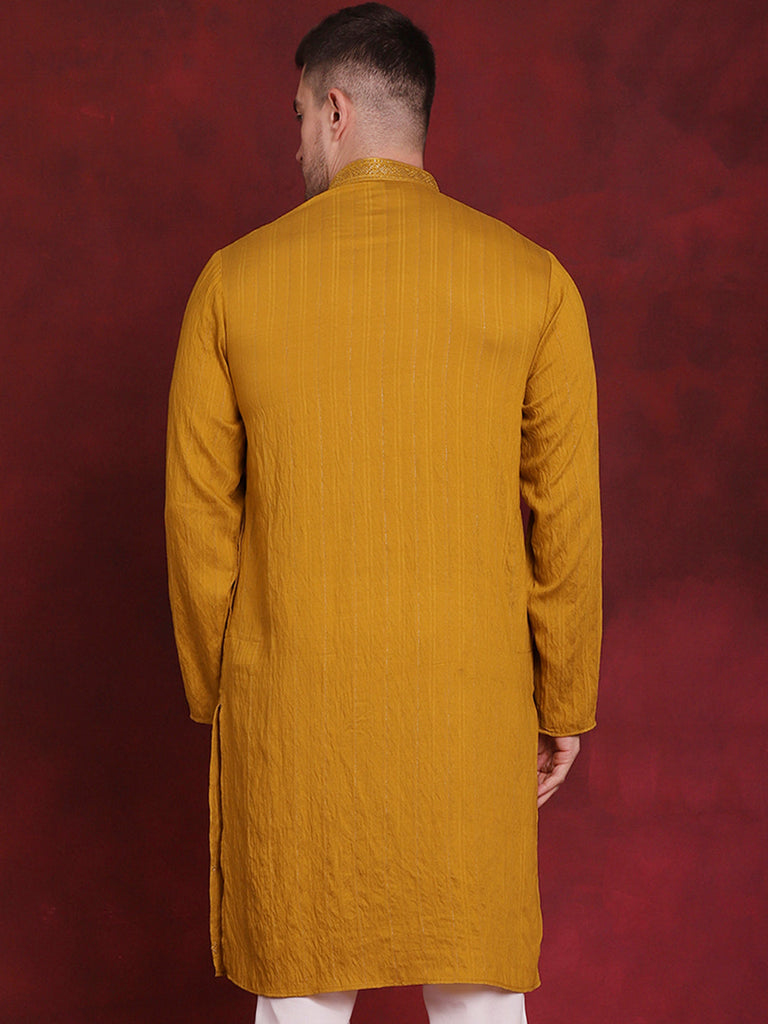 Men's Sequins Embroidered Kurtas