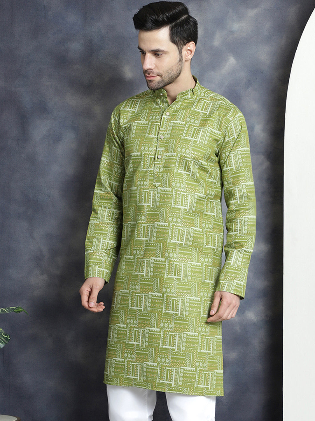 Men's Printed Kurtas - Taantav