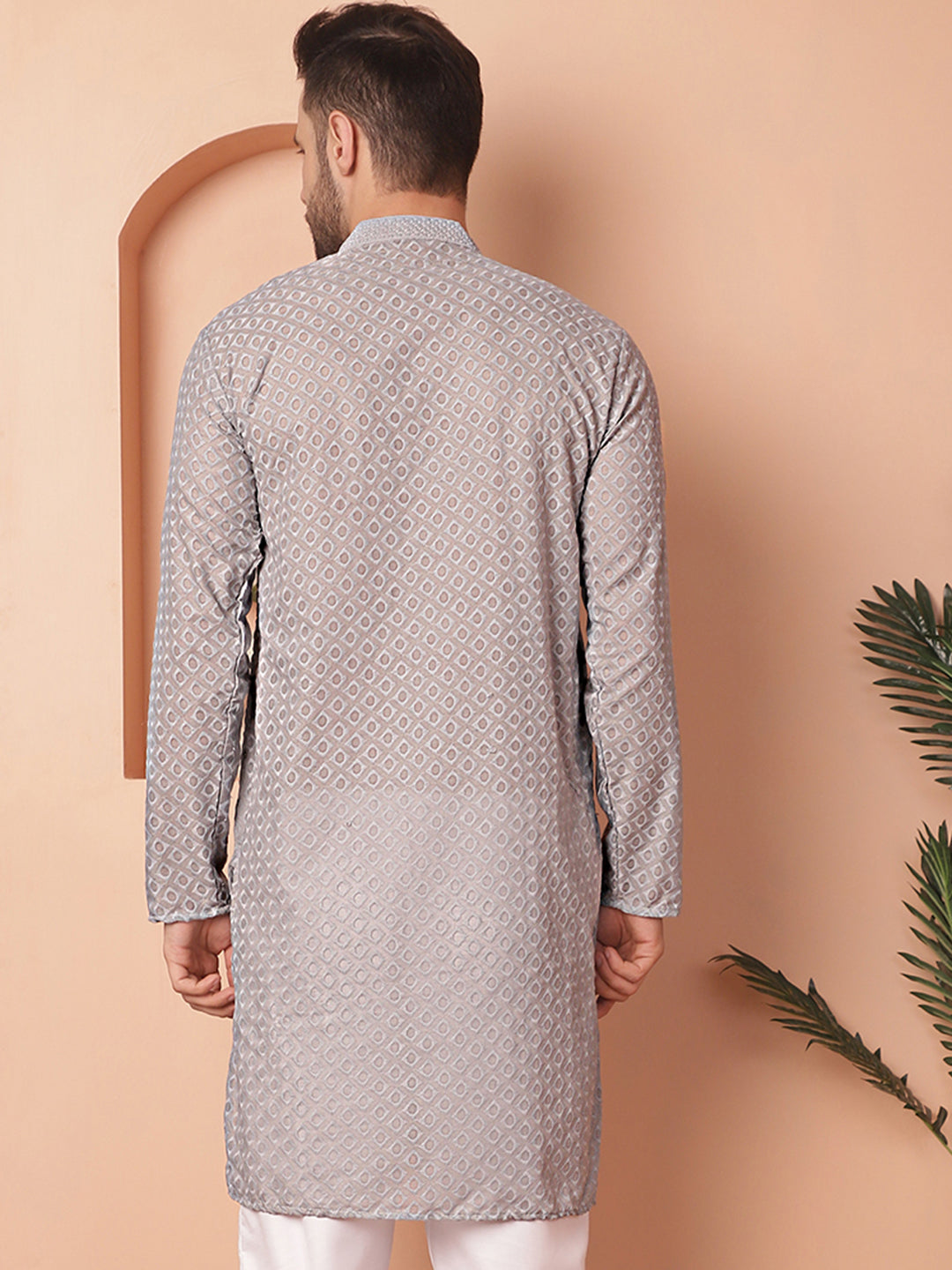 Men's Chikankari Pure Cotton Kurtas - Taantav