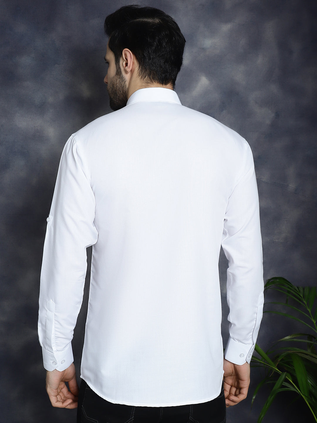 Men's White Solid Short Kurtas - Taantav