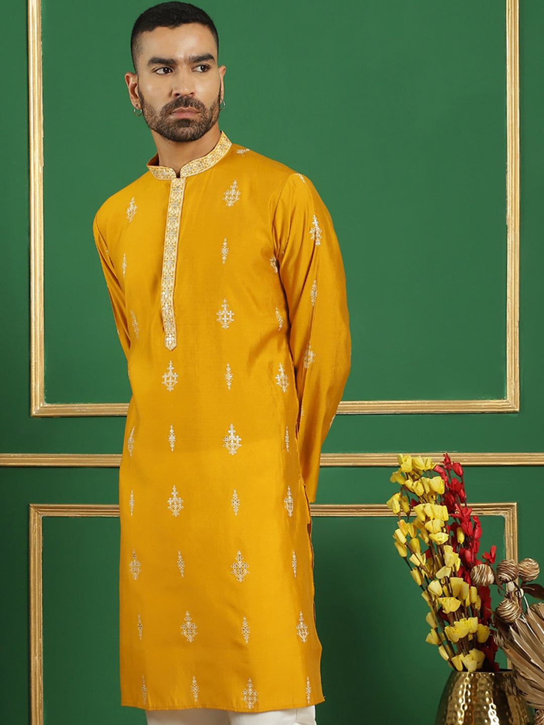 Men's Geometric Printed Kurtas - Taantav