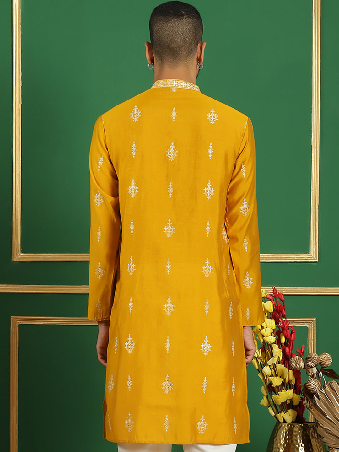 Men's Geometric Printed Kurtas - Taantav