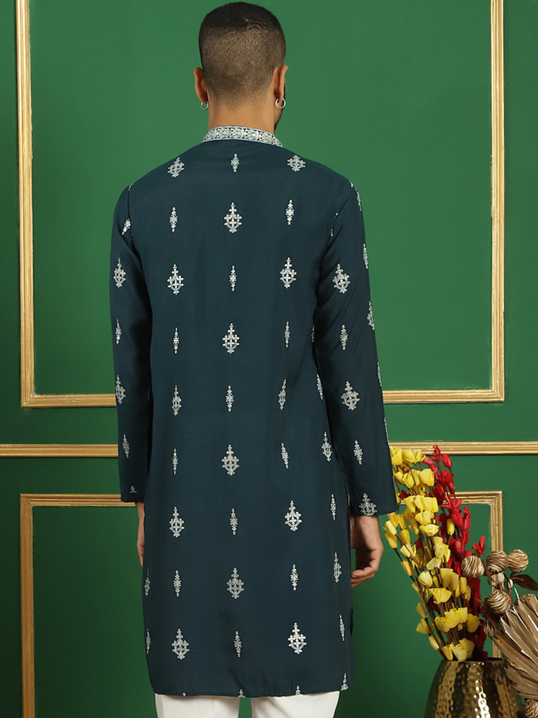 Men's Geometric Printed Kurtas - Taantav