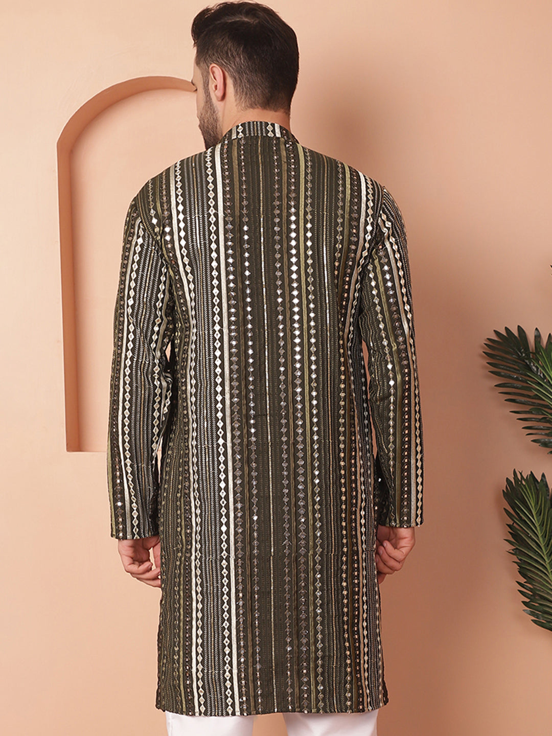 Men's Mirror Work Kurtas - Taantav