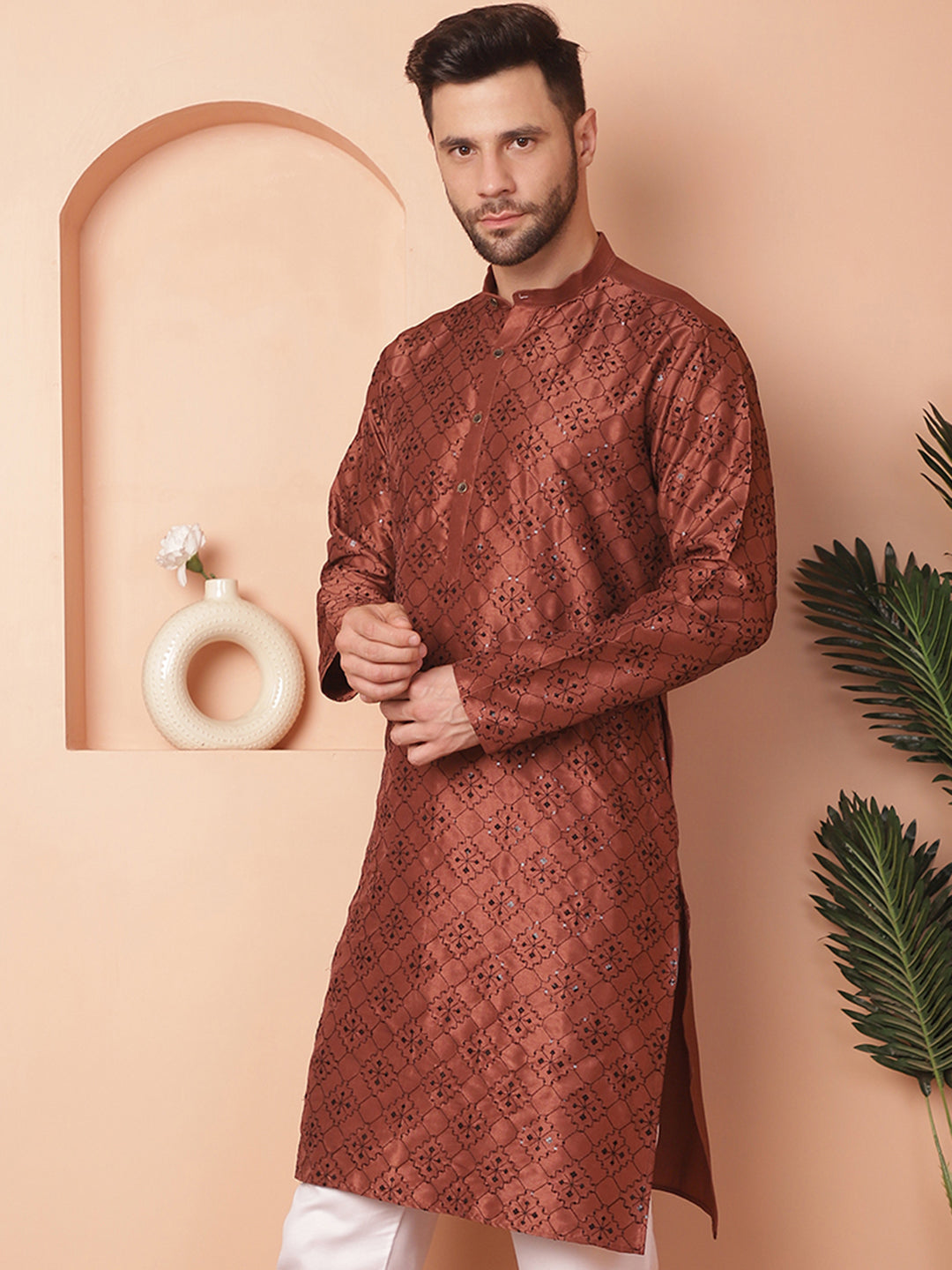 Men's Chikankari and Sequence Kurtas - Taantav