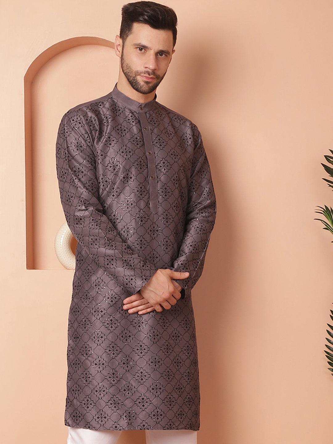 Men's Chikankari and Sequence Kurtas - Taantav