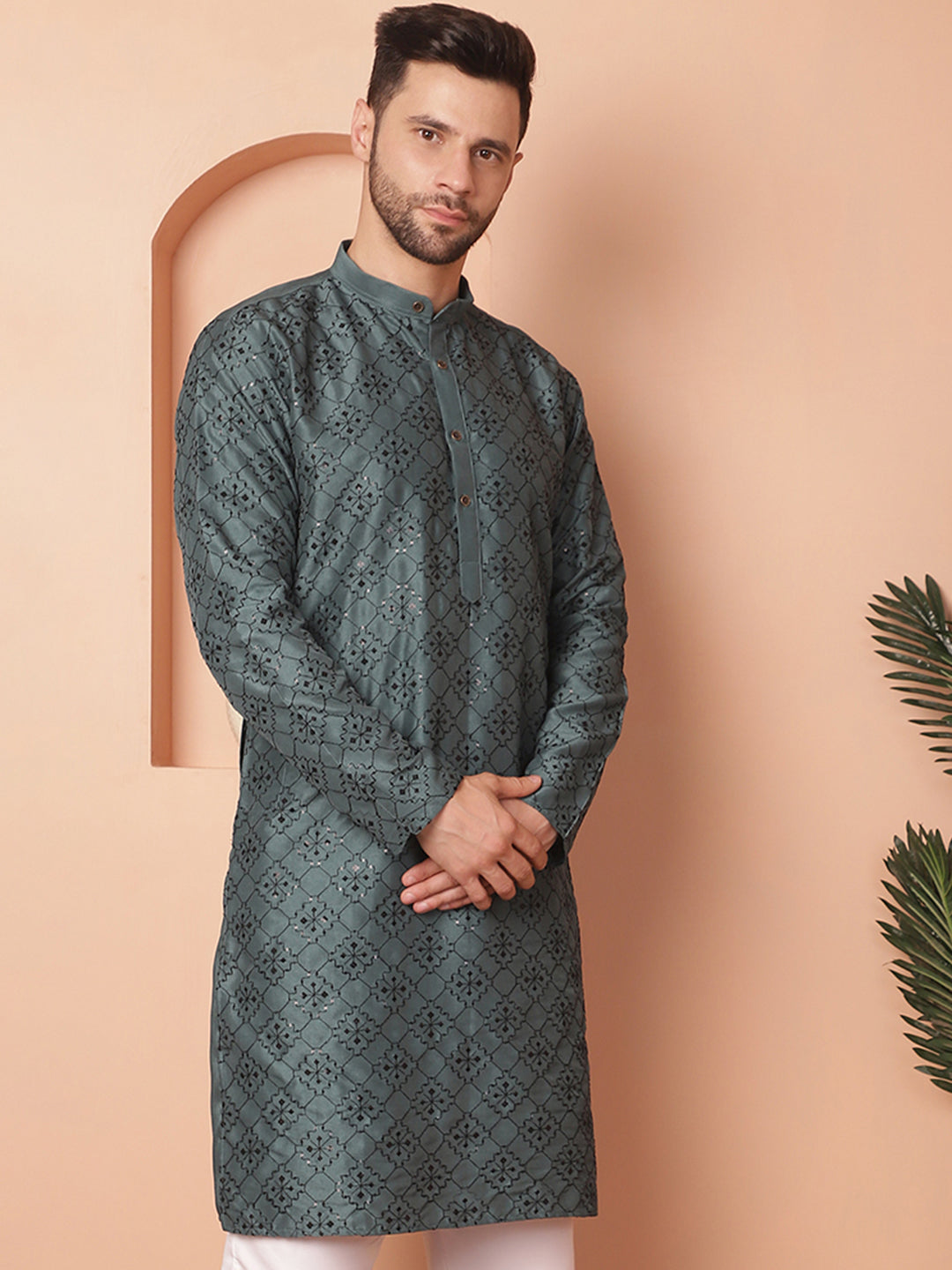 Men's Chikankari and Sequence Kurtas - Taantav