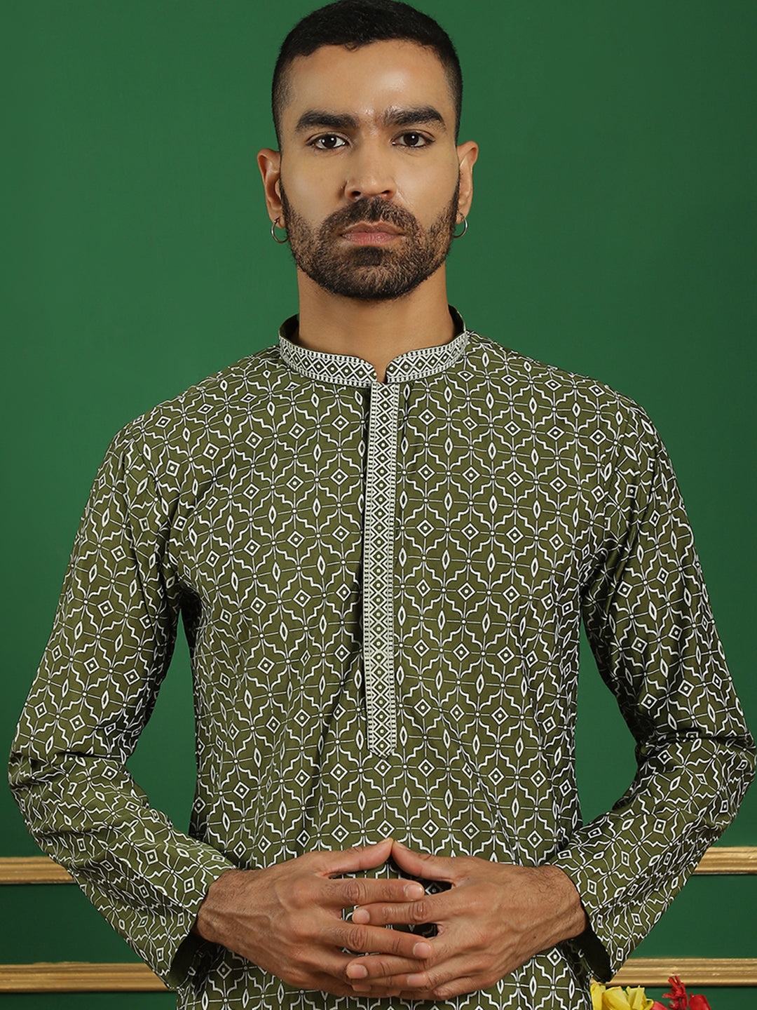 Men's Purple Embroidered and Sequence Kurtas - Taantav