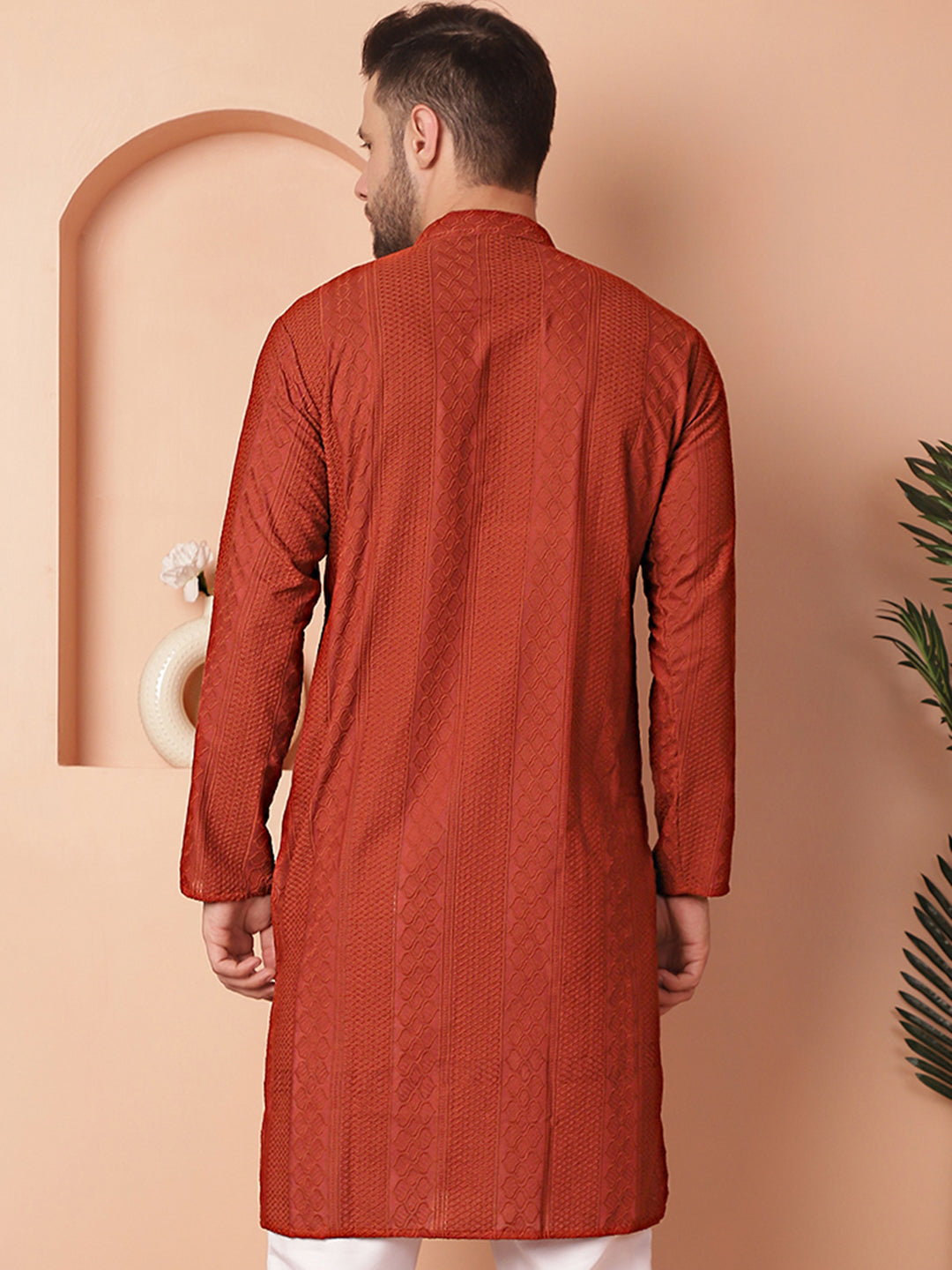 Men's Chikankari Cotton Kurtas - Taantav