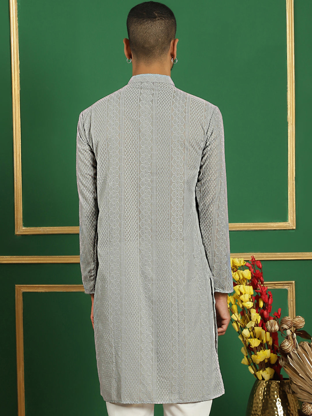 Men's Chikankari Cotton Kurtas - Taantav