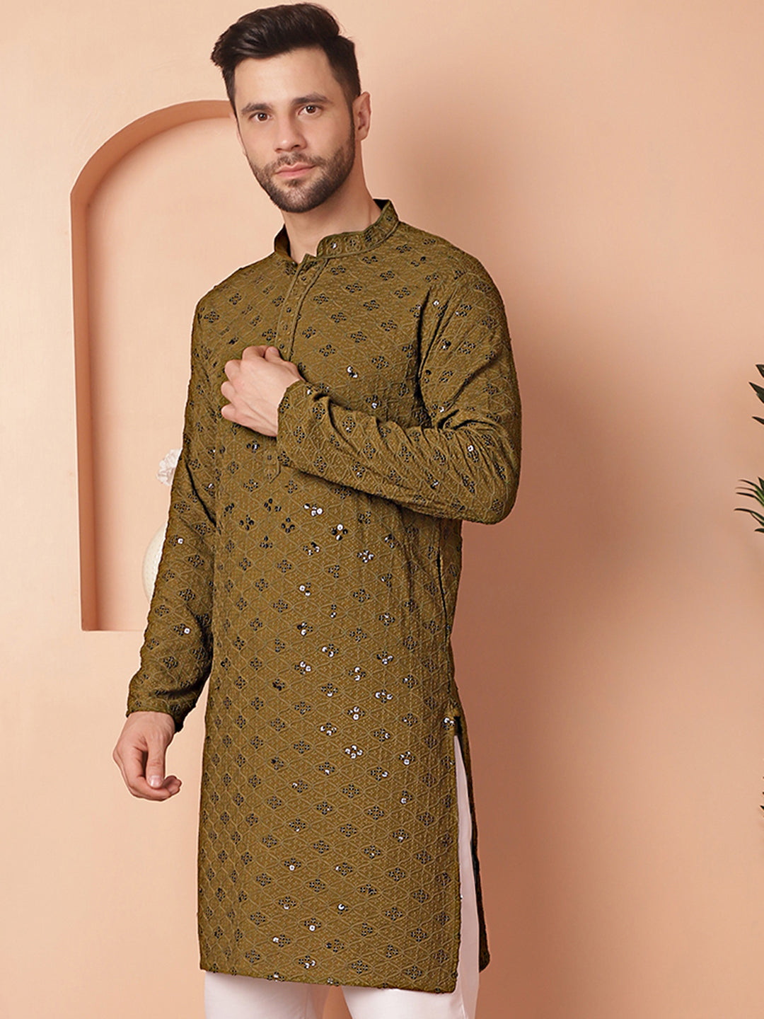 Men's Chikankari and Sequence Kurtas - Taantav