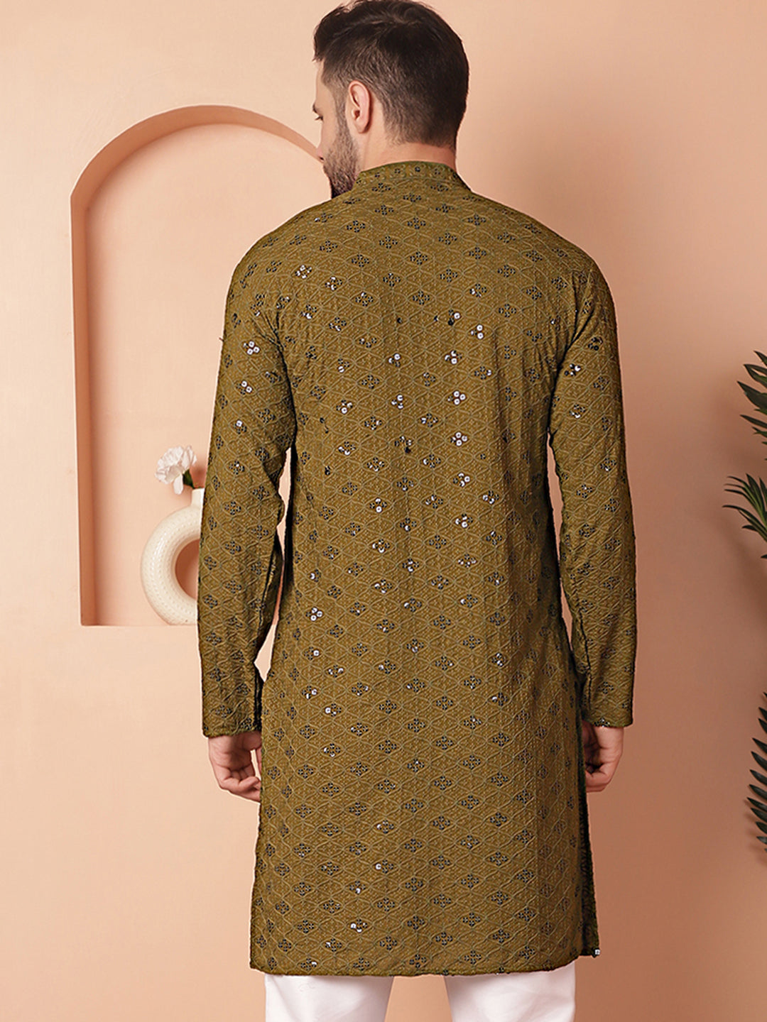 Men's Chikankari and Sequence Kurtas - Taantav