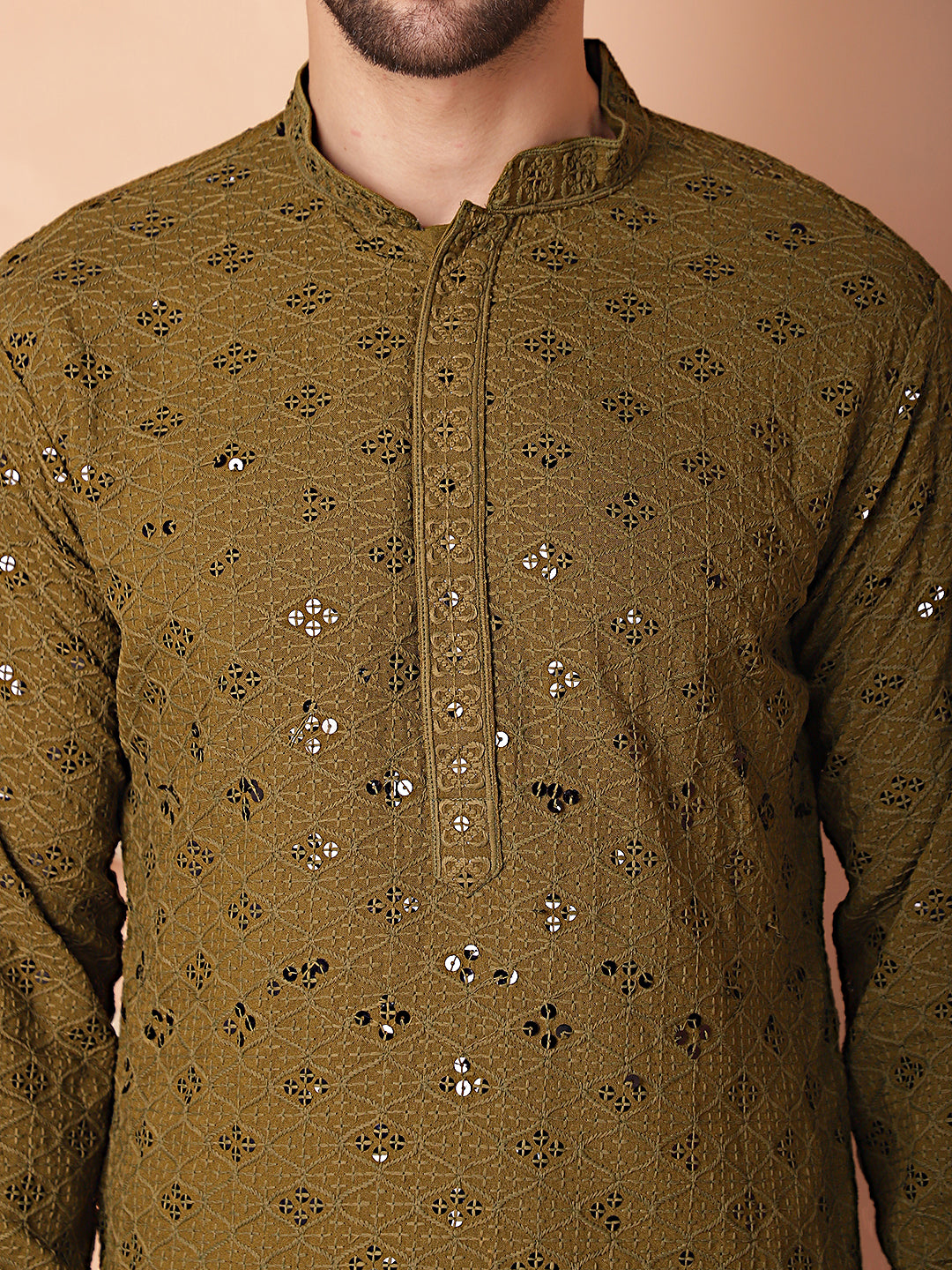 Men's Chikankari and Sequence Kurtas - Taantav