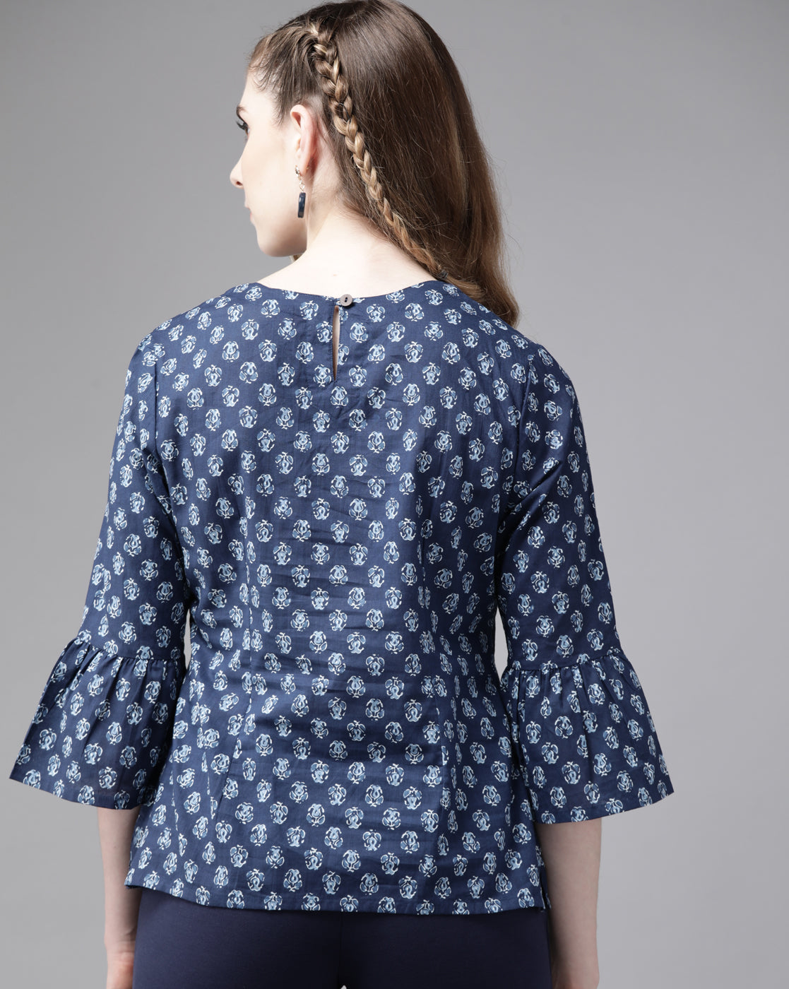 Women's Blue Liva Kurti - Taantav