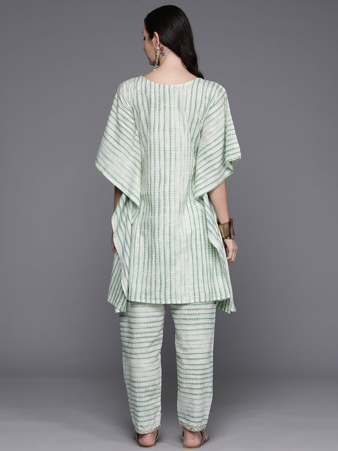 Women's Green Pure Cotton Kurta Set - Taantav