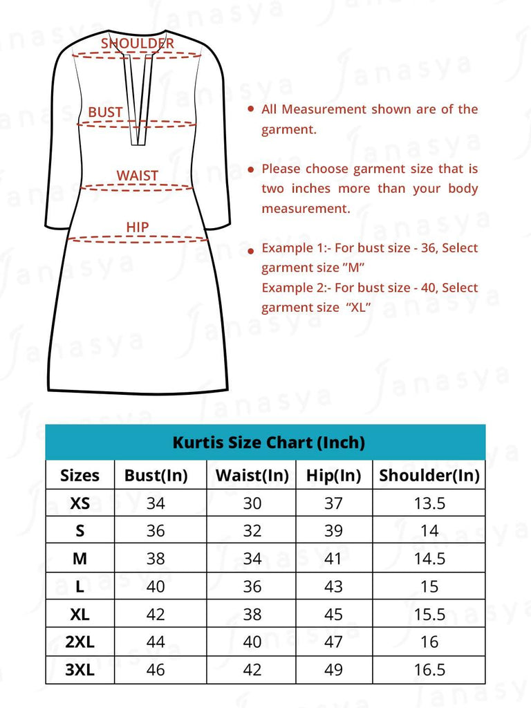 Women's Blue Cotton Kurta (1pc set)