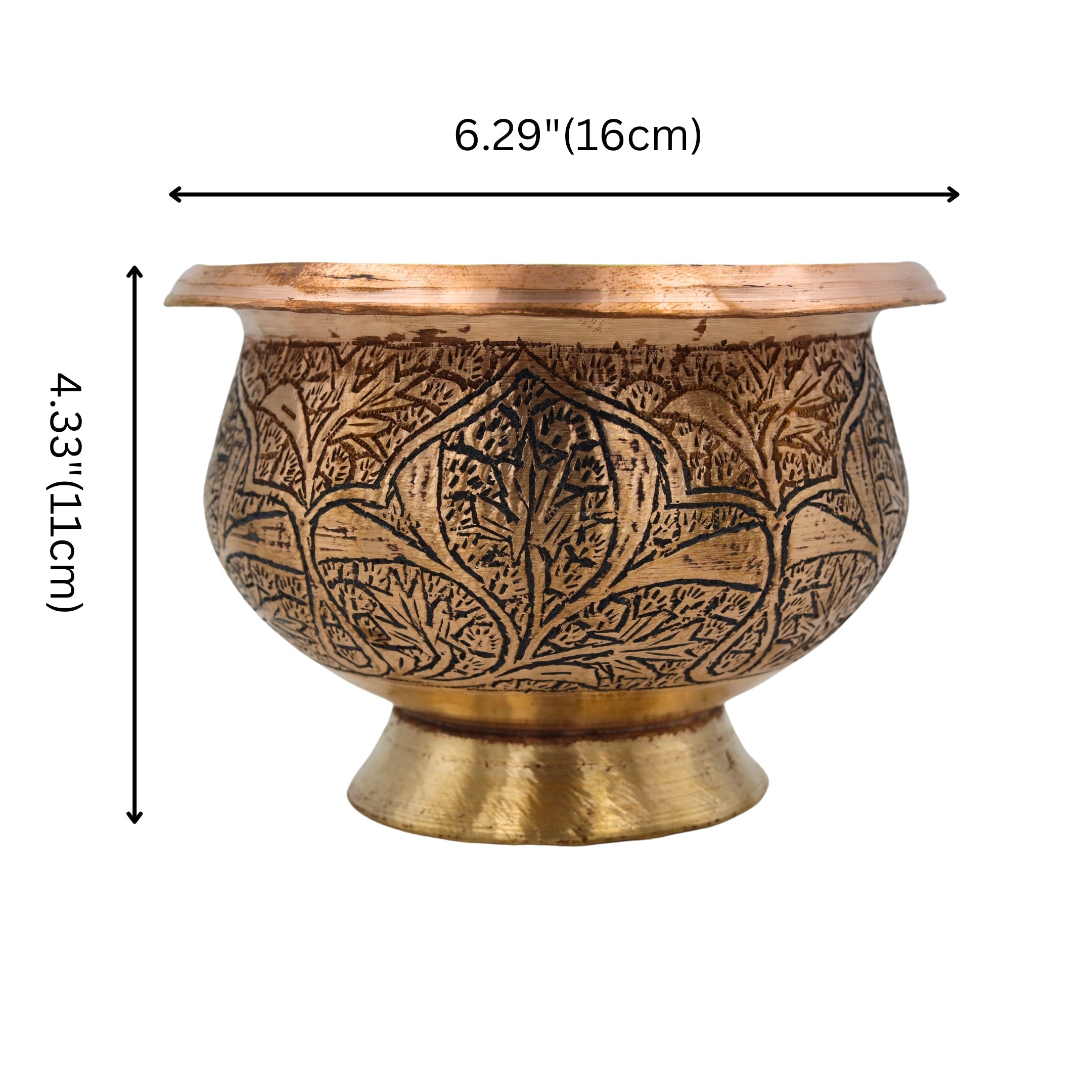 Kashmiri Copper Bowl 429