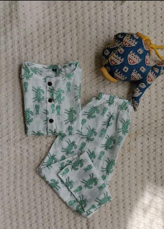 Unisex Night Suit -  Oh Crab