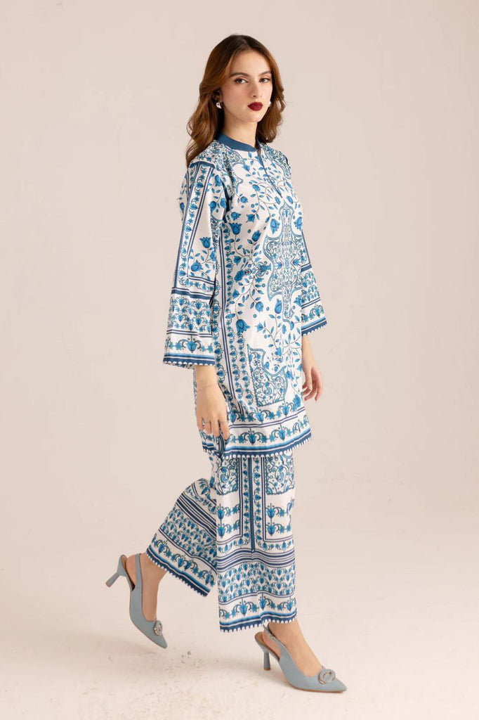 Women's Floral Printed V Neck Long Sleeves Co-Ords Set For Women (K205)