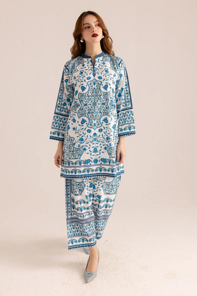 Women's Floral Printed V Neck Long Sleeves Co-Ords Set For Women (K205)