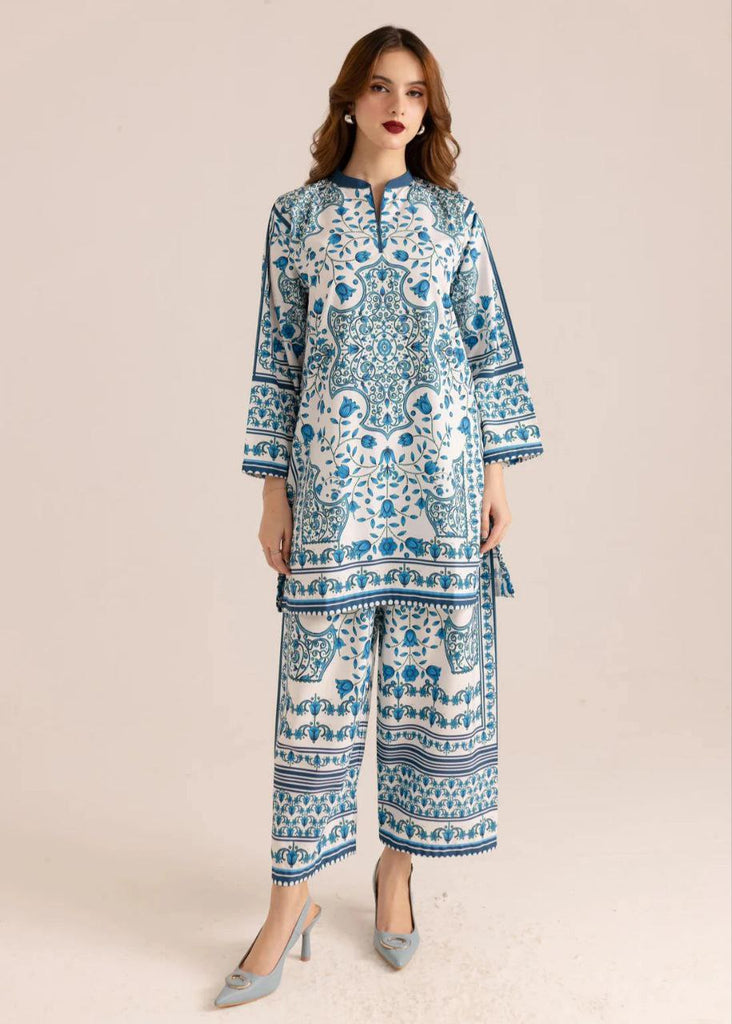 Women's Floral Printed V Neck Long Sleeves Co-Ords Set For Women (K205)