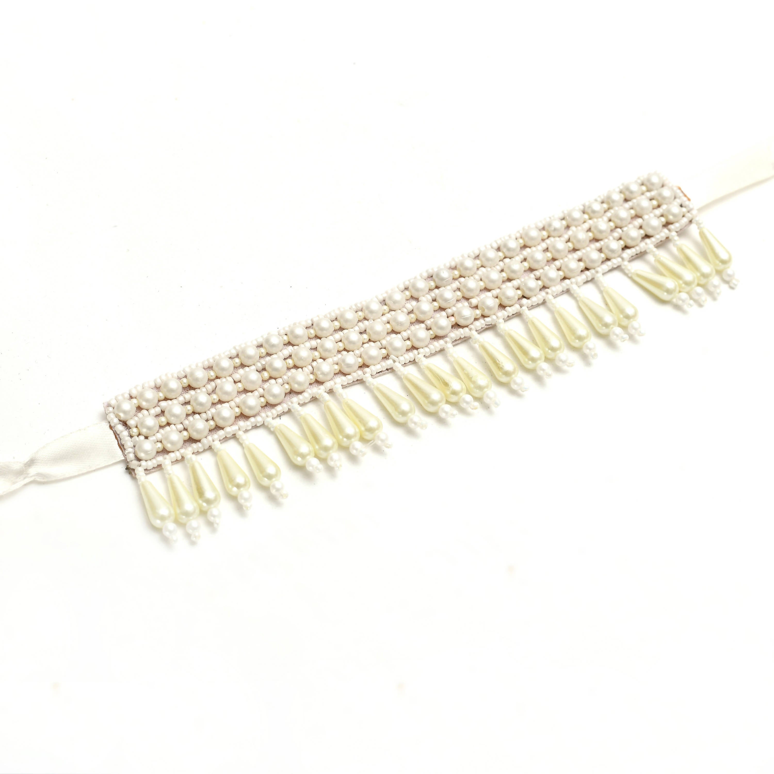 Johar Kamal Handicraft Pearls Necklace with Ear