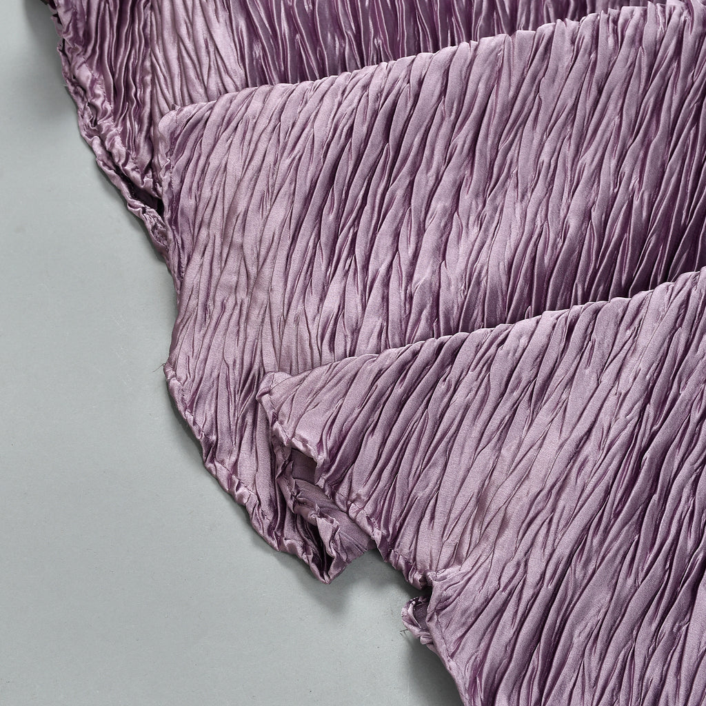 Girl's Lavender Pleated Lehenga Set