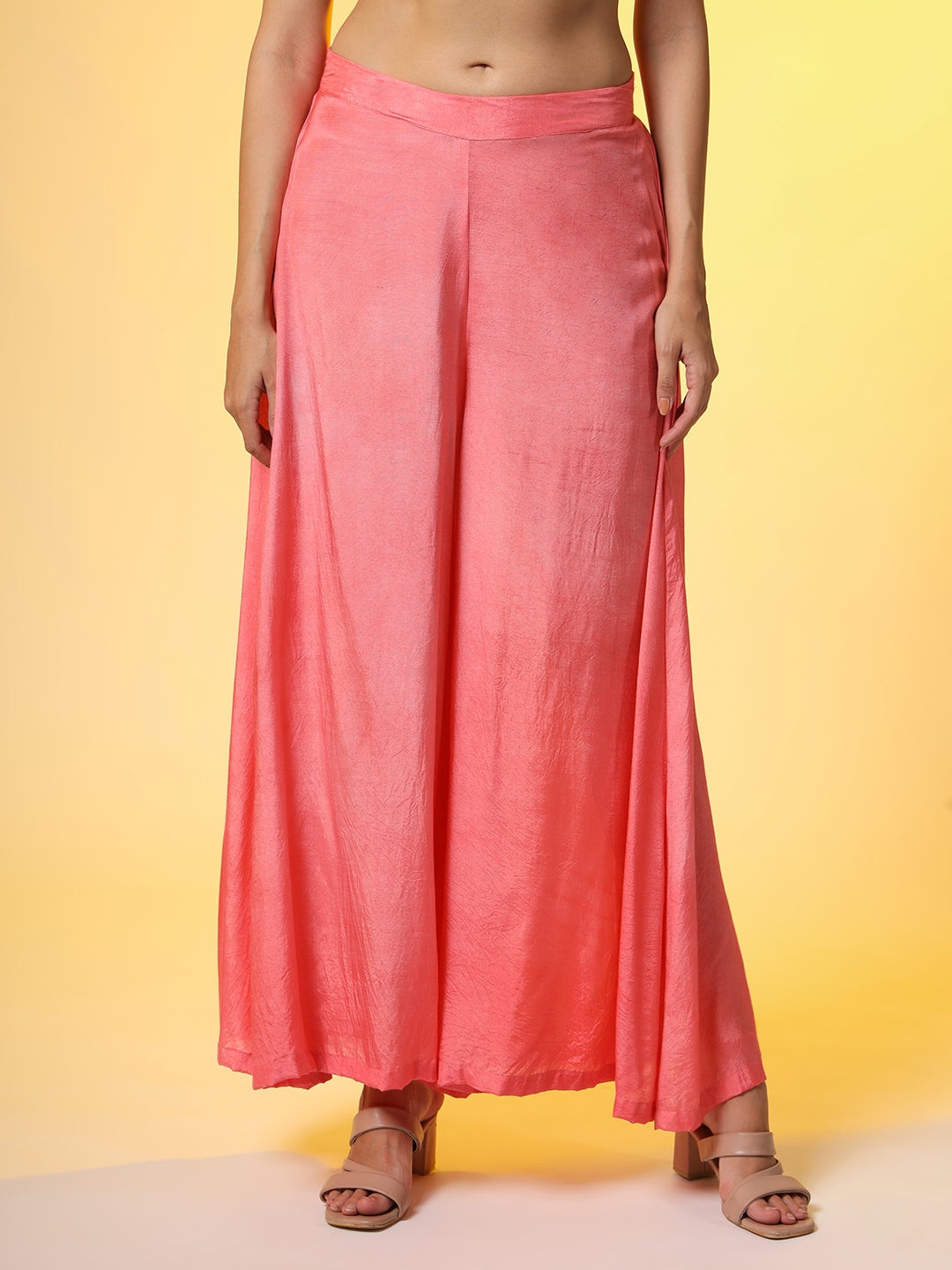 Women's Chikankari Premium Kalidar Georgette Kurta With Bottom Cotton Satiin
