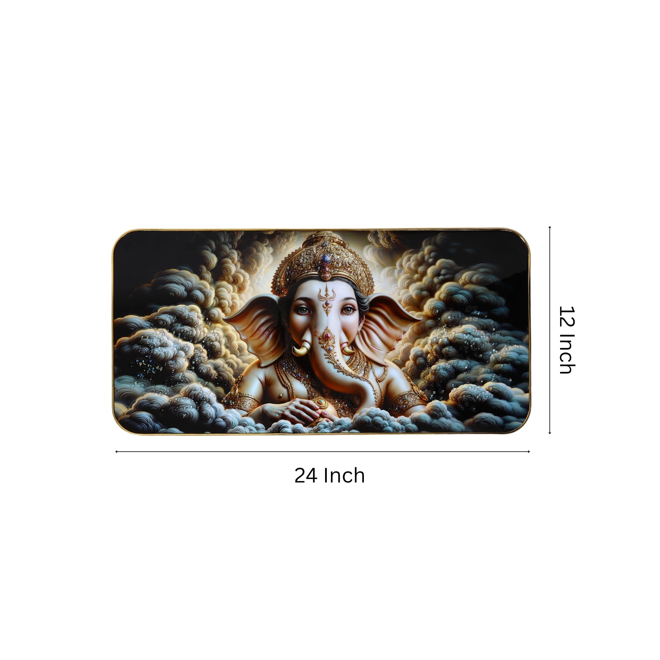 Lord Ganesha Resin Wall Painting