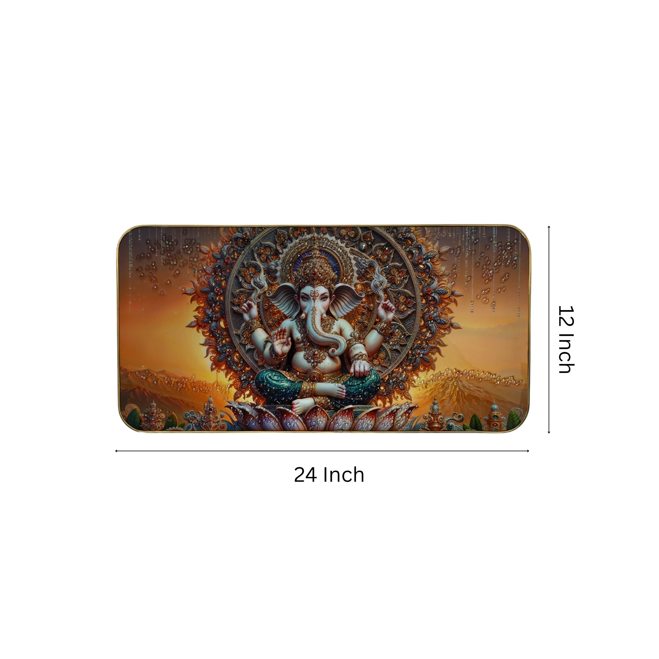 Lord Ganesha Resin Wall Painting