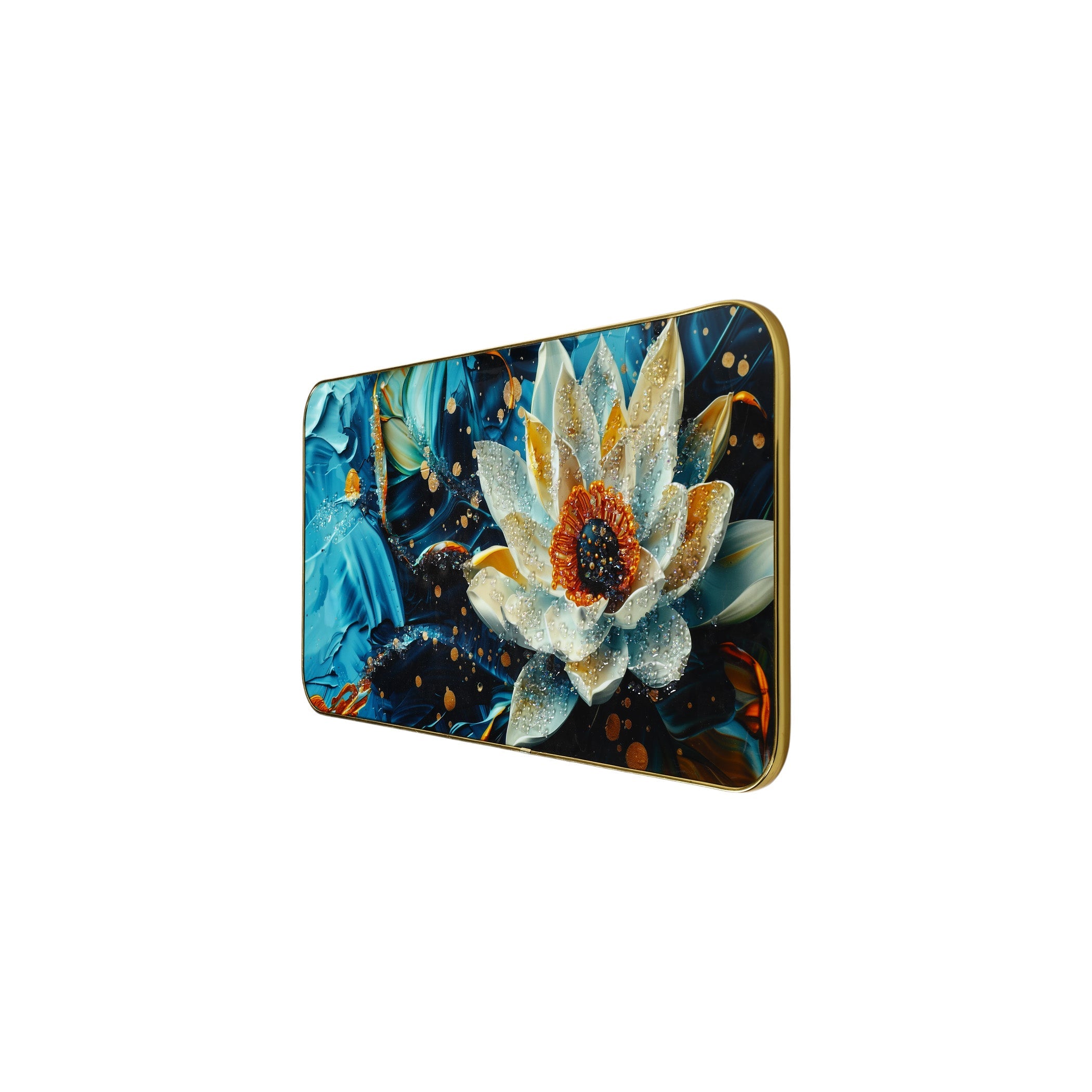 Lotus Flower Resin Wall Hanging