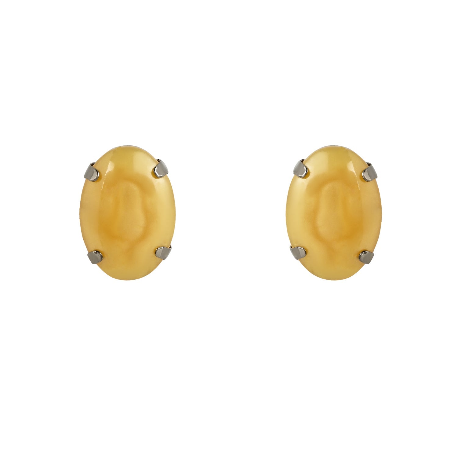 Women's Glamorous Fashionable Eye-Catching Yellow Beaded Choker and Earrings Set