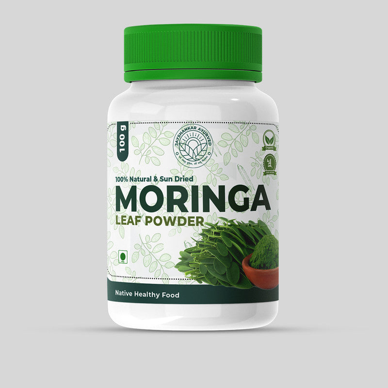 Moringa Leaf Powder: Pure Organic Nature'S Finest Superfood Powder (100Gm) - Jayshankar Ayurved