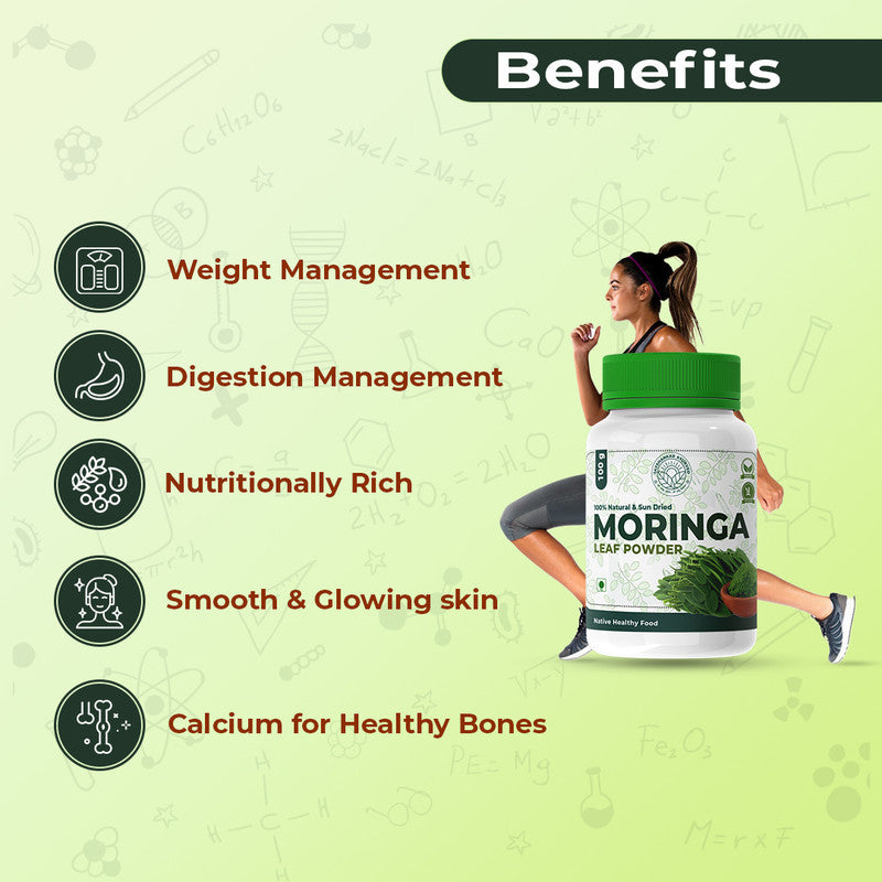 Moringa Leaf Powder: Organic Nature'S Finest Superfood Powder (100Gm)
