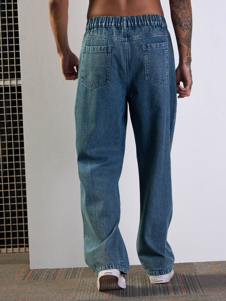 Men's Blue Baggy Jean